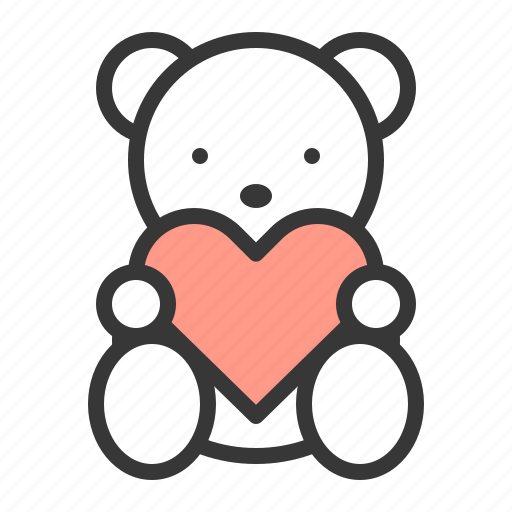 Doll, dolly, teddy bear, valentine icon - Download on Iconfinder