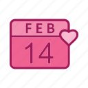 calendar, love, valentine