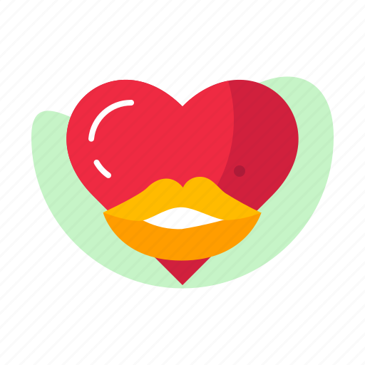 Girl, heart, lip, pink, red, valentine icon - Download on Iconfinder
