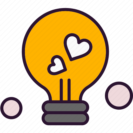 Bulb, heart, love, valentine icon - Download on Iconfinder
