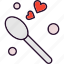 heart, love, spoon, valentine 