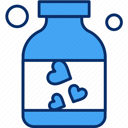 Bottle, heart, valentine, water icon - Download on Iconfinder