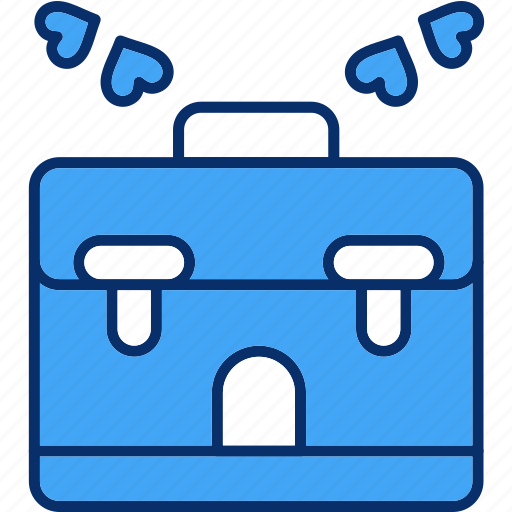 Briefcase, luggage, suitcase, valentine icon - Download on Iconfinder