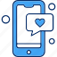 chat, love, mobile, phone, valentine 