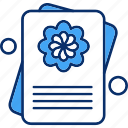 document, file, flower, valentine