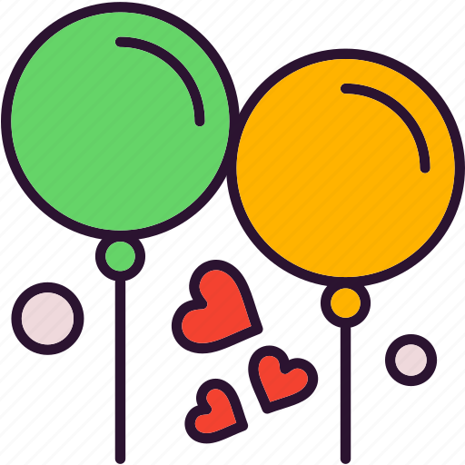 Balloon, heart, love, valentine icon - Download on Iconfinder