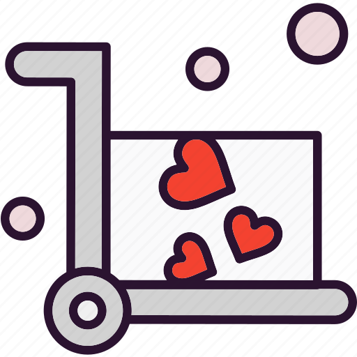 Box, delivery, trolly, valentine icon - Download on Iconfinder