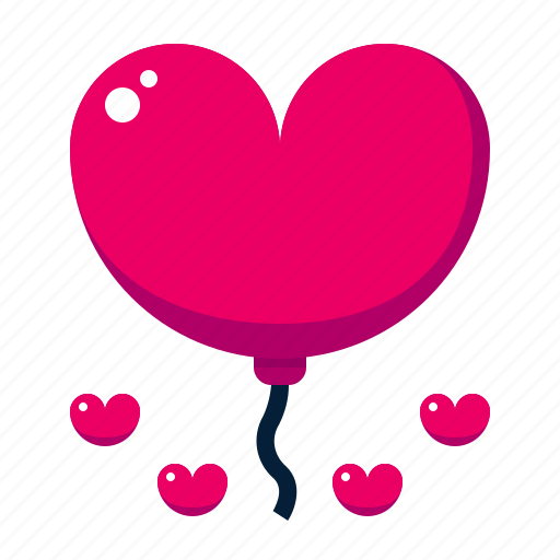 Heart, shaped, balloon, valentine, love, romance icon - Download on Iconfinder