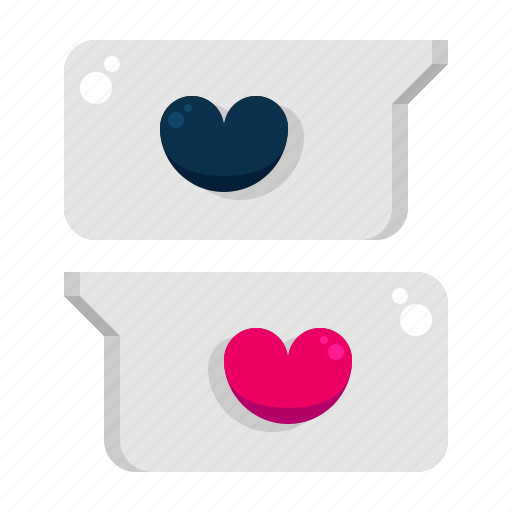 Love, chat, valentine, message, heart, communication, bubble icon - Download on Iconfinder