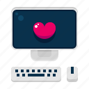 computer, valentine, love, character, avatar, desktop, screen 