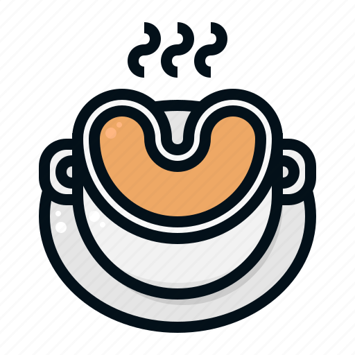 Soup, valentine, love, heart, romantic, food, meal icon - Download on Iconfinder