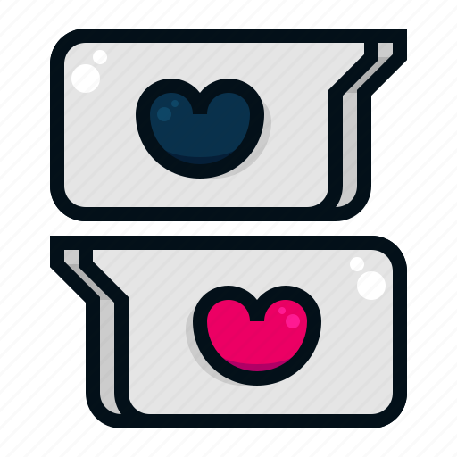 Love, chat, valentine, heart, romantic, message, bubble icon - Download on Iconfinder