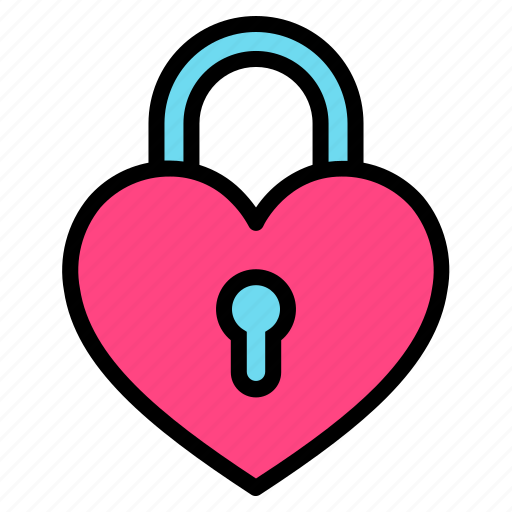 Love, lock, heart, valentines, security icon - Download on Iconfinder