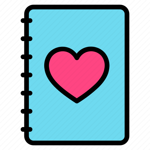 Love, story, valentine, book, heart icon - Download on Iconfinder