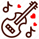 guitar, music, instrument, heart, love, and, romance