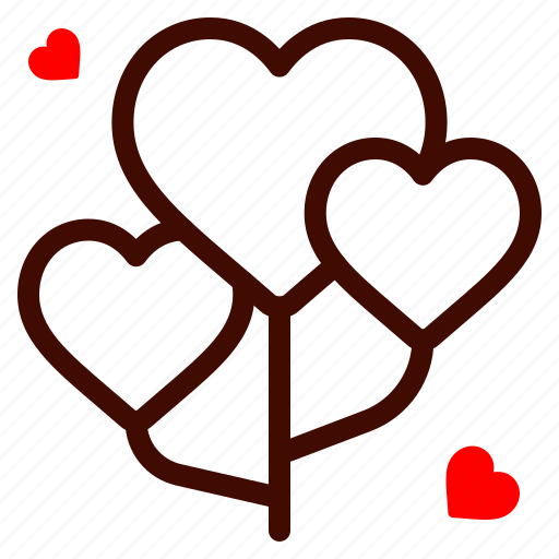 Balloons, heart, love, and, romance icon - Download on Iconfinder