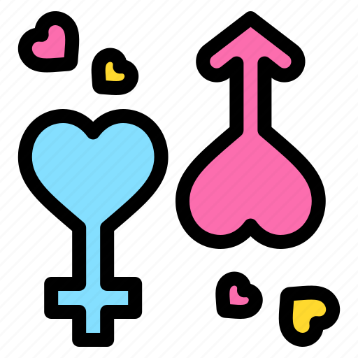 Gender, male, female, heart, love, and, romance icon - Download on Iconfinder
