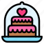 cake, sweet, dessert, heart, love, and, romance 