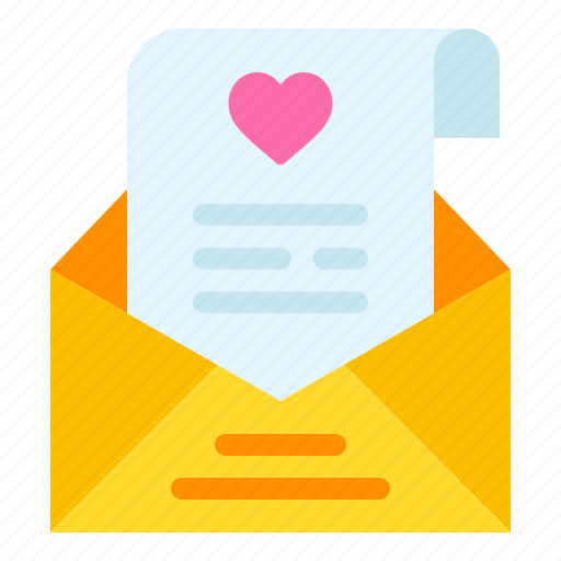 Open, email, love, letter, heart, and, romance icon - Download on Iconfinder