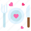 dinner, plate, heart, love, and, romance 