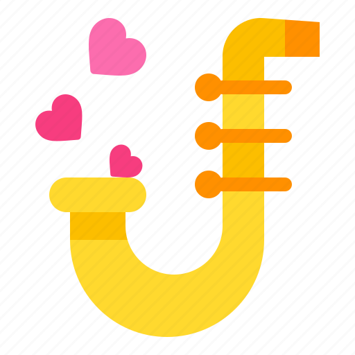 Trumpet, music, heart, love, and, romance icon - Download on Iconfinder