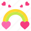 rainbow, love, nature, heart, and, romance 