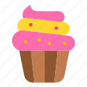 cupcake, sweet, dessert, heart, love, and, romance