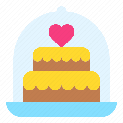 Cake, sweet, dessert, heart, love, and, romance icon - Download on Iconfinder