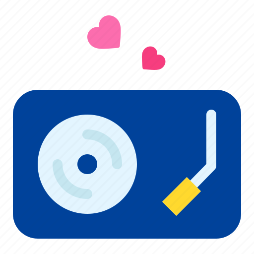 Audio, player, music, heart, love, and, romance icon - Download on Iconfinder