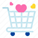 shopping, trolly, love, trolley, heart, and, romance