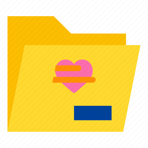 Folder, history, heart, love, and, romance icon - Download on Iconfinder