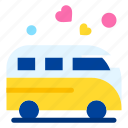 van, transport, heart, love, and, romance