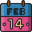 calendar, date, time, valentines, celebration, day, love 