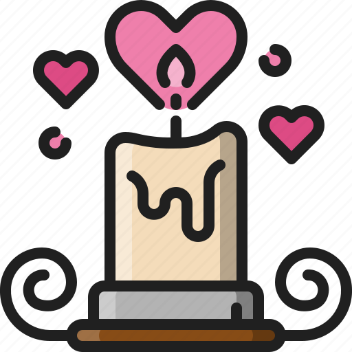 Candle, love, decoration, romantic, ambience, light icon - Download on Iconfinder