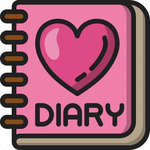 Diary, book, write, love, story, memory icon - Download on Iconfinder