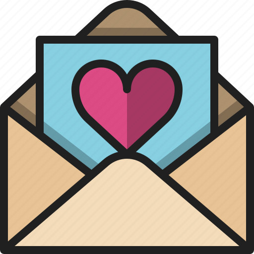 Letter, greeting, card, mail, love, open, message icon - Download on Iconfinder