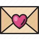 love, letter, envelope, heart, mail, message