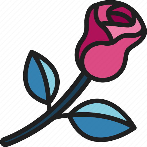 Rose, floral, valentines, blossom, love, plant icon - Download on Iconfinder