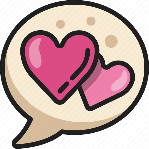 Speech, bubble, talking, conversation, love, chat, communication icon - Download on Iconfinder