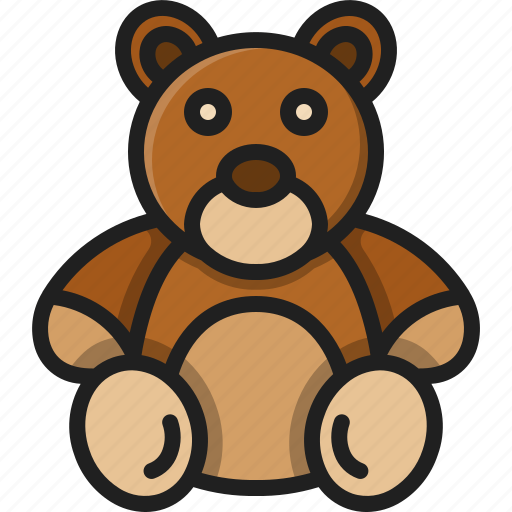 Teddy, bear, toy, kid, baby, fluffy icon - Download on Iconfinder