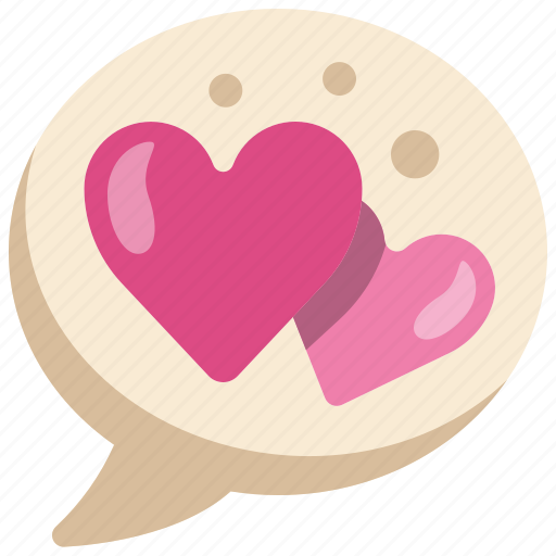 Speech, bubble, talking, conversation, valentine, chat, communication icon - Download on Iconfinder