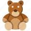 teddy, bear, toy, kid, baby, fluffy 