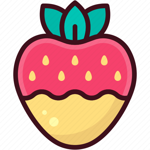 Strawberry, chocolate, valentine, sweet icon - Download on Iconfinder