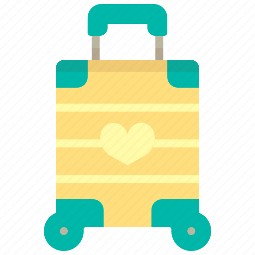 Baggage, luggage, suitcase, love icon - Download on Iconfinder