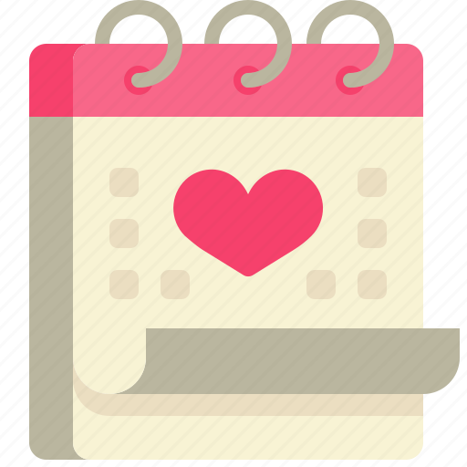 Calendar, date, valentine, love icon - Download on Iconfinder