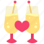 champagne, drink, celebration, valentine 