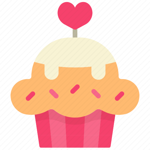 Cupcake, sweet, bakery, love icon - Download on Iconfinder