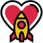 heart, love, rocket, spaceship, travel, valentine’s day 