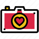 camera, gadget, heart, love, photo, photography, valentine’s day