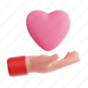 love, affection, valentine&#x27;s day, 3d icon, 3d illustration, 3d render